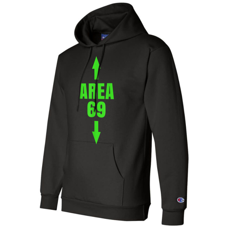 Area 69 Funny Meme Futuristic Style Champion Hoodie by xodagahewe | Artistshot