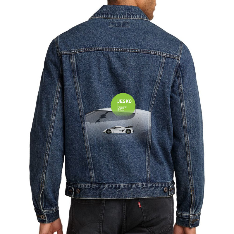 Supercar Jesko Production 2020 Men Denim Jacket | Artistshot