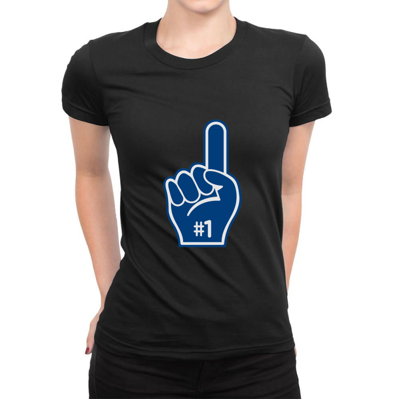 Foam Finger Ladies Fitted T-shirt | Artistshot