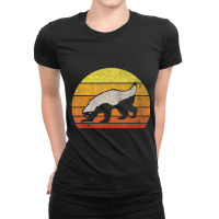 Retro Honey Badger Animal Lover Vintage Ladies Fitted T-shirt | Artistshot