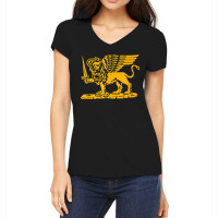 Republic Of Venice Flag St. Mark Lion Sword Book Women's V-neck T-shirt | Artistshot