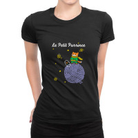 Le Petit Purrince, Cat Ladies Fitted T-shirt | Artistshot