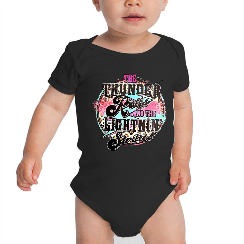 The Thunder And The Lightning Western Rolls And Strikes T Shirt Baby Bodysuit by cm-arts | Artistshot