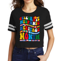 National Hispanic Heritage Month Celebration Latin Flags Scorecard Crop Tee | Artistshot