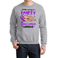 Hodgkins Lymphoma Awareness T  Shirt Mostly Running On Empty Hodgkin's Crewneck Sweatshirt | Artistshot