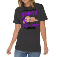 Hodgkins Lymphoma Awareness T  Shirt Mostly Running On Empty Hodgkin's Vintage T-shirt | Artistshot