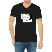 The Material Girl Stepping Out Of The Shower V-neck Tee | Artistshot