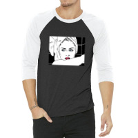 The Material Girl Stepping Out Of The Shower 3/4 Sleeve Shirt | Artistshot