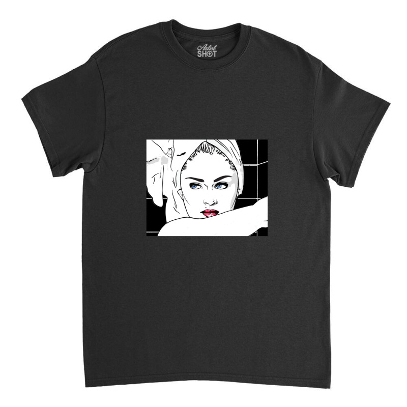 The Material Girl Stepping Out Of The Shower Classic T-shirt by KristiMartin | Artistshot