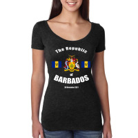 The Republic Of Barbados National Pride Barbadian Love T Shirt Women's Triblend Scoop T-shirt | Artistshot