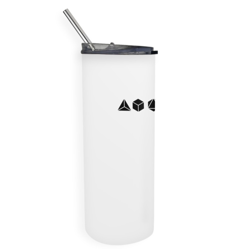 Platonic Solids Building Blocks Of Life Mathematics Skinny Tumbler | Artistshot