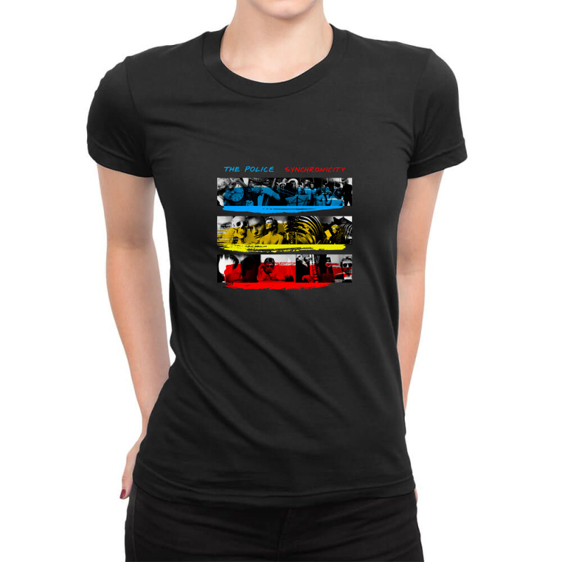 The Police Synchronicity Album Ladies Fitted T-Shirt by DavidDurbin | Artistshot