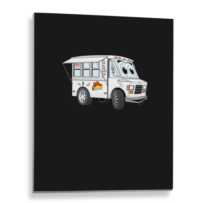 Taco Mini Van Cartoon Metal Print Vertical by MarkGoulas | Artistshot