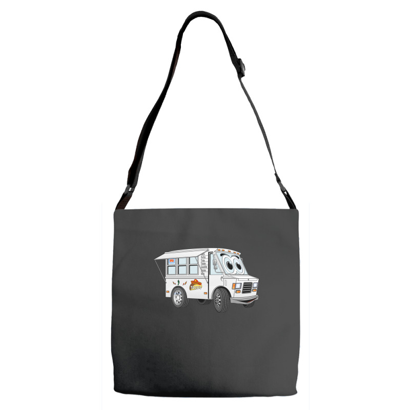 Taco Mini Van Cartoon Adjustable Strap Totes by MarkGoulas | Artistshot