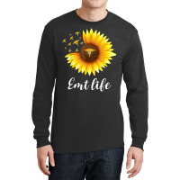 Sunflower Emt Life Ems Emergency Medical Technician Medic T Shirt Long Sleeve Shirts | Artistshot