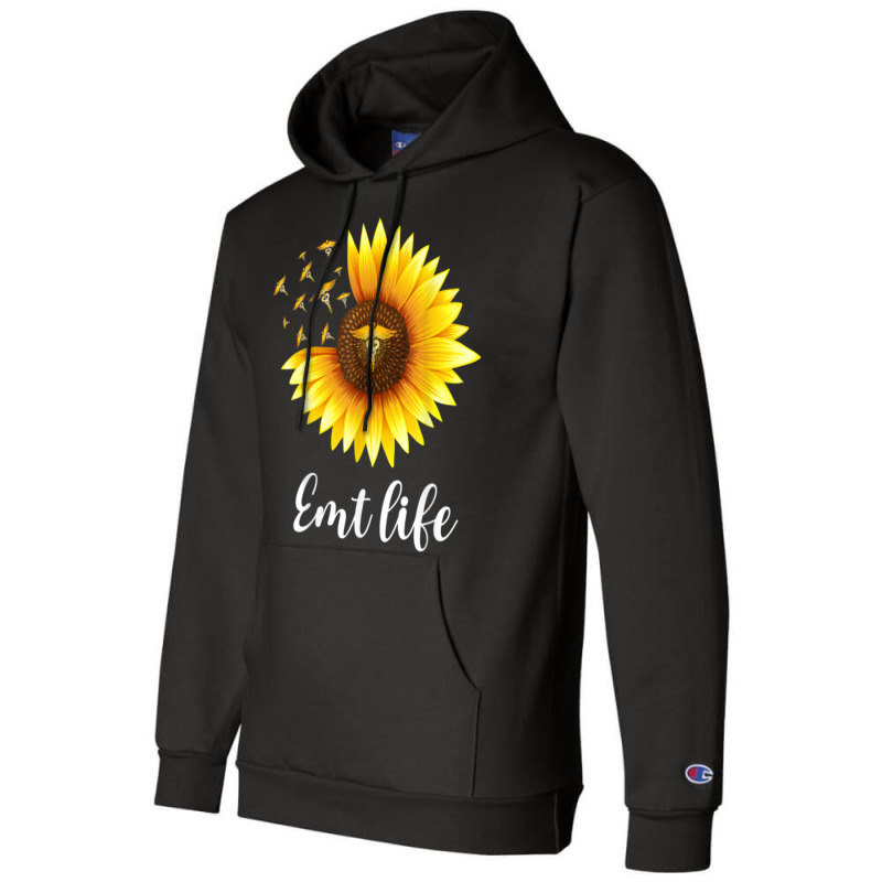 Sunflower Emt Life Ems Emergency Medical Technician Medic T Shirt Champion Hoodie | Artistshot