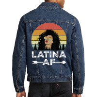 Retro Latina Af Vintage Latinas For Latino Women Men Denim Jacket | Artistshot