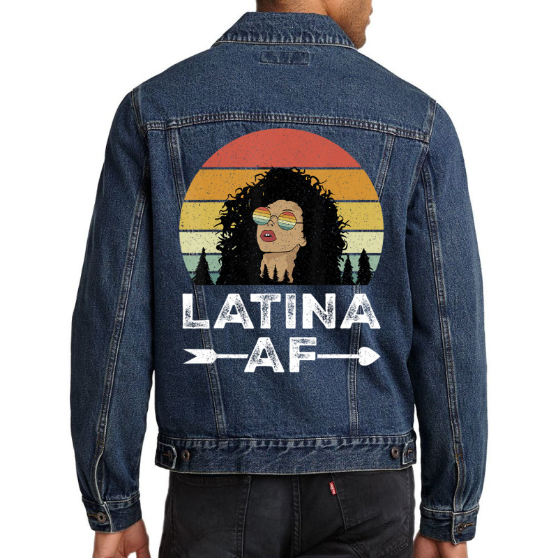 Retro Latina Af Vintage Latinas For Latino Women Men Denim Jacket by Adcock Salmon | Artistshot