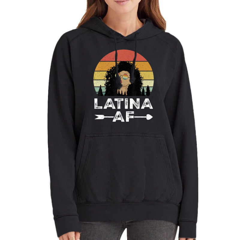 Retro Latina Af Vintage Latinas For Latino Women Vintage Hoodie by Adcock Salmon | Artistshot