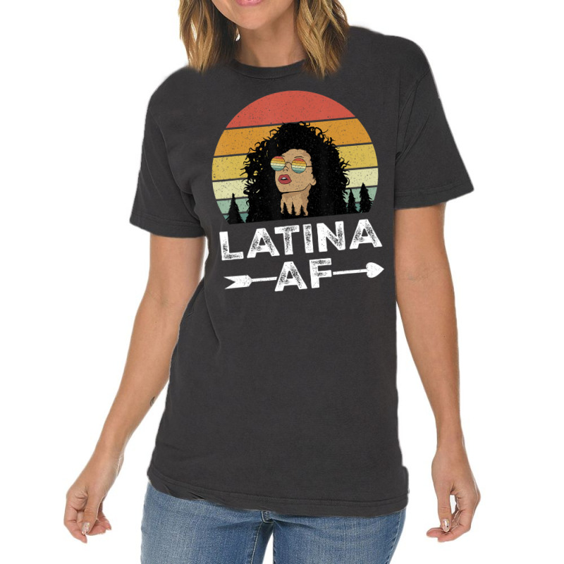 Retro Latina Af Vintage Latinas For Latino Women Vintage T-Shirt by Adcock Salmon | Artistshot