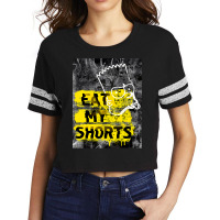 The Simpsons Bart Simpson Eat My Shorts Graffiti T Shirt Scorecard Crop Tee | Artistshot