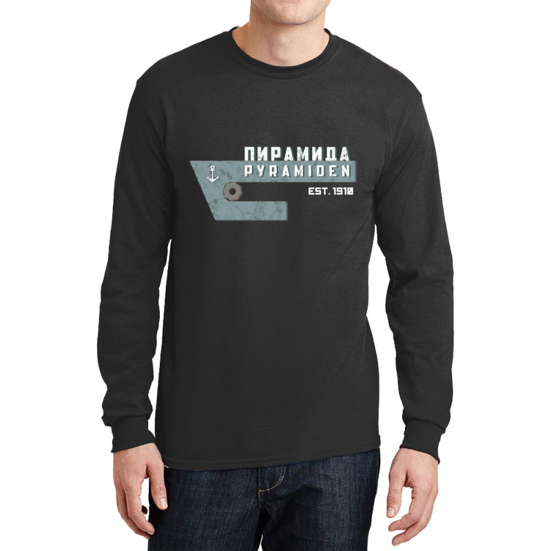 Svalbard Pyramiden Spitsbergen Ussr Russian Ghost Town Retro Sweatshir Long Sleeve Shirts | Artistshot