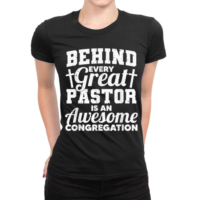 Pastor Appreciation Art Men Women Preacher Clergy Christian T Shirt Ladies Fitted T-Shirt by cm-arts | Artistshot