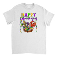 Happy Mardi Gras Fleur De Lis King Cake Crawfish Classic T-shirt | Artistshot