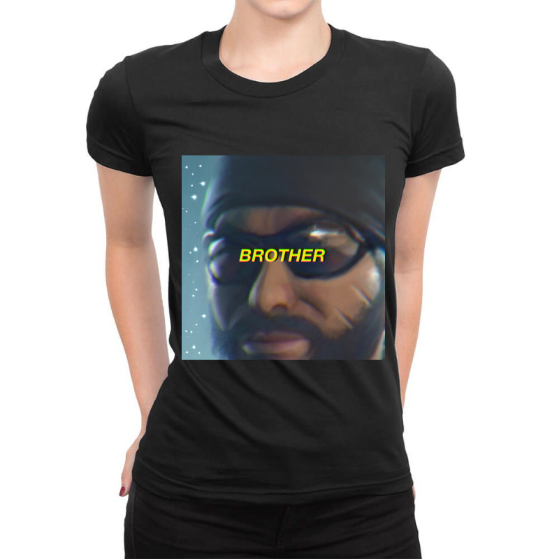 Drifter Says _b R O T H E R_ But With Style Ladies Fitted T-Shirt by ERNIEHERNANDEZ | Artistshot