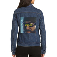 Drifter Says _b R O T H E R_ But With Style Ladies Denim Jacket | Artistshot