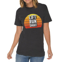 Retro Lift Run Shoo Fitness Gym Workout Vintage Vintage T-shirt | Artistshot