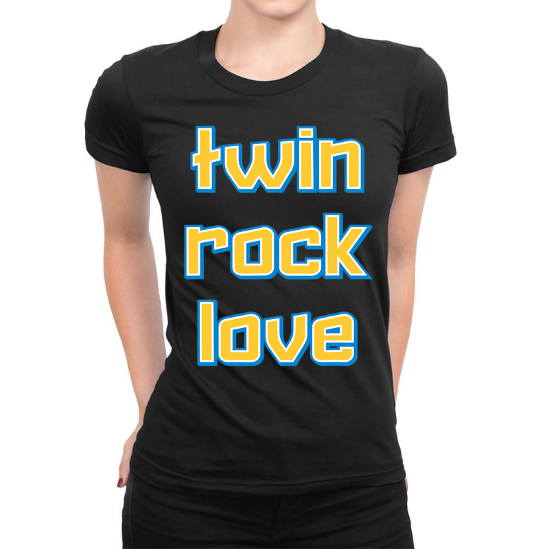 Twin, Rock, Love (virgin Islands) T Shirt Ladies Fitted T-Shirt by MleczynskiShae | Artistshot