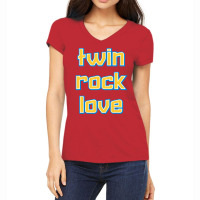 Twin, Rock, Love (virgin Islands) T Shirt Women's V-neck T-shirt | Artistshot