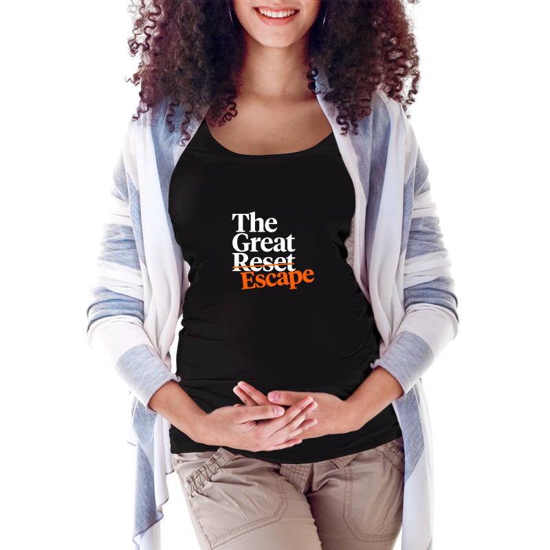 Klaus Schwab The Great Reset Maternity Scoop Neck T-shirt by emindavarin | Artistshot