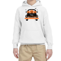 Three Pumpkins In Car Happy Halloween Novelty Holiday Item T Shirt Youth Hoodie | Artistshot