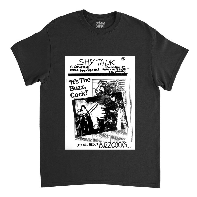 Shytalk 4 Fanzine Buzzcocks Manchester Punk Brass Tacks '77 Classic T-shirt | Artistshot