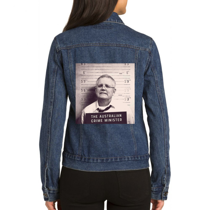 Scott Morrison Pm Premium Scoop Ladies Denim Jacket by cm-arts | Artistshot