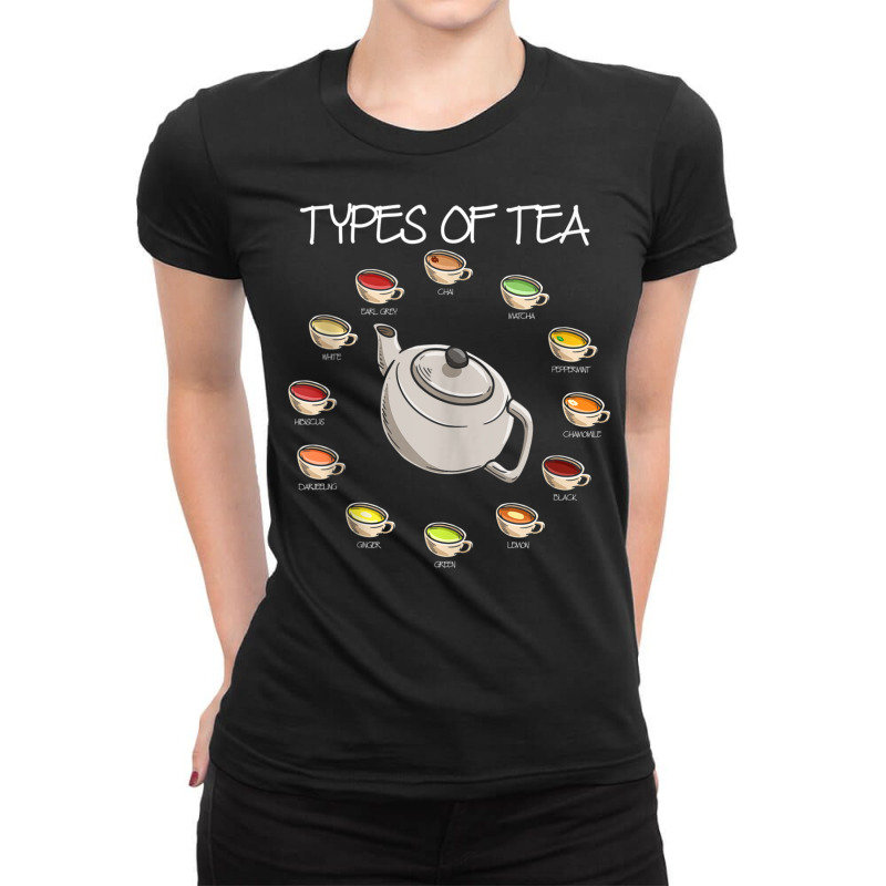 Tea Drinker Powered By Matcha Tea Herbal Tank Top Ladies Fitted T-Shirt by cm-arts | Artistshot