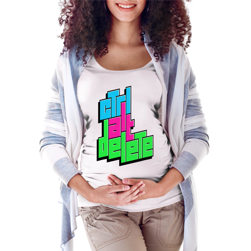 Funny Pc Nerd Ctrl Alt Del Tee  Control Alt Delete Maternity Scoop Neck T-shirt by badieu97 | Artistshot