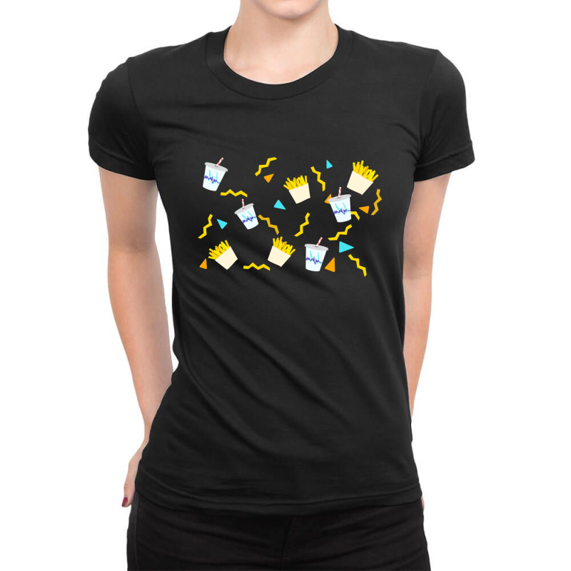 My Milkshake Brings All The Fries To The Yard Ladies Fitted T-Shirt by SaulHiggins | Artistshot