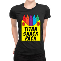 Titan Snack Pack Ladies Fitted T-shirt | Artistshot