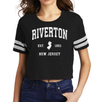 Riverton New Jersey Nj Vintage Athletic Sports Design T Shirt Scorecard Crop Tee | Artistshot