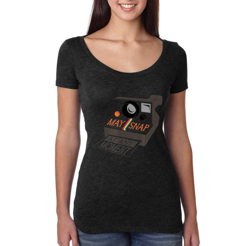 May Snap At Any Moment Photographer Humor Women's Triblend Scoop T-shirt by Mata Gibson | Artistshot