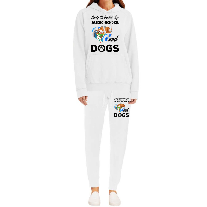 Bookworm Audiobook Dog Lover Owner   Audiobooks And Dogs Raglan Baseba Hoodie & Jogger set by cm-arts | Artistshot