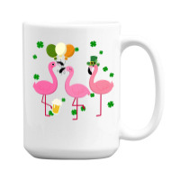 Christmas Flamingo St Patricks Day 15 Oz Coffee Mug | Artistshot