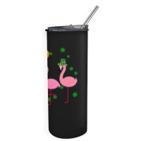 Christmas Flamingo St Patricks Day Skinny Tumbler | Artistshot