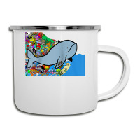 Blue Whale, Marine Sea Animal, Ocean Life, Surf, Art Work Raglan Baseb Camper Cup | Artistshot