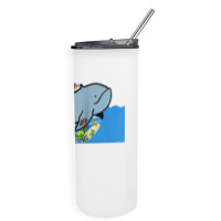 Blue Whale, Marine Sea Animal, Ocean Life, Surf, Art Work Raglan Baseb Skinny Tumbler | Artistshot