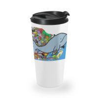 Blue Whale, Marine Sea Animal, Ocean Life, Surf, Art Work Raglan Baseb Travel Mug | Artistshot