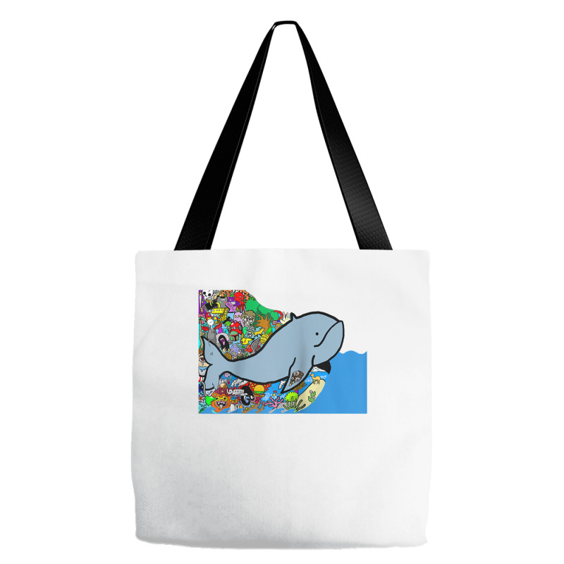 Blue Whale, Marine Sea Animal, Ocean Life, Surf, Art Work Raglan Baseb Tote Bags | Artistshot